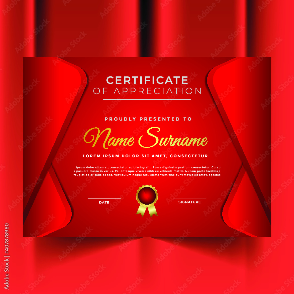 Unique and smart certificate template