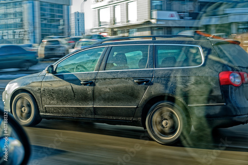 The car in motion