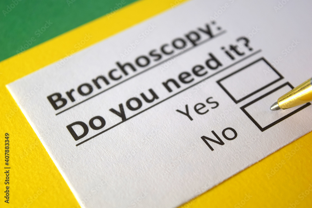 One person is answering question about bronchoscopy.