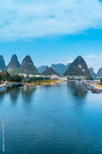Guilin Lijiang River Landscape and Countryside