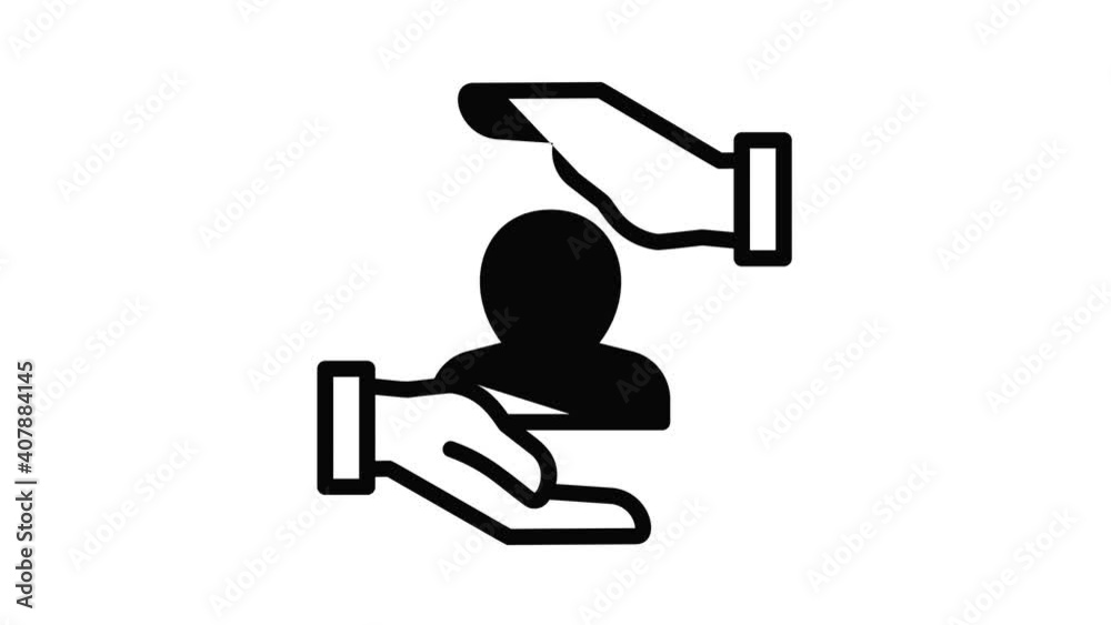 Client care icon animation best object on white background Client care icon animation best object on white background