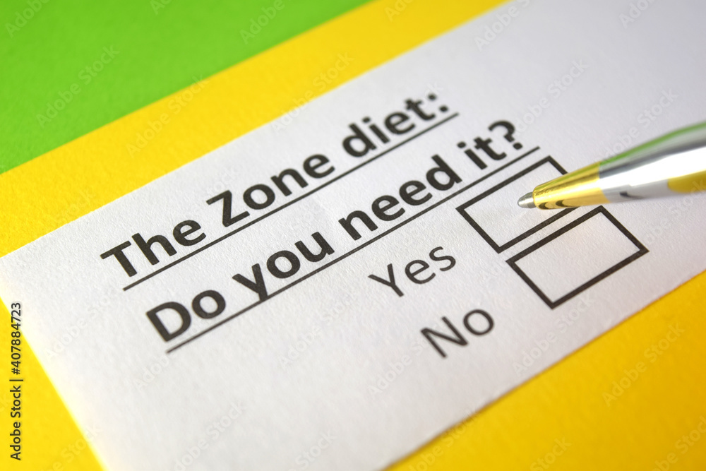 One person is answering question about zone diet. One person is answering question about zone diet.