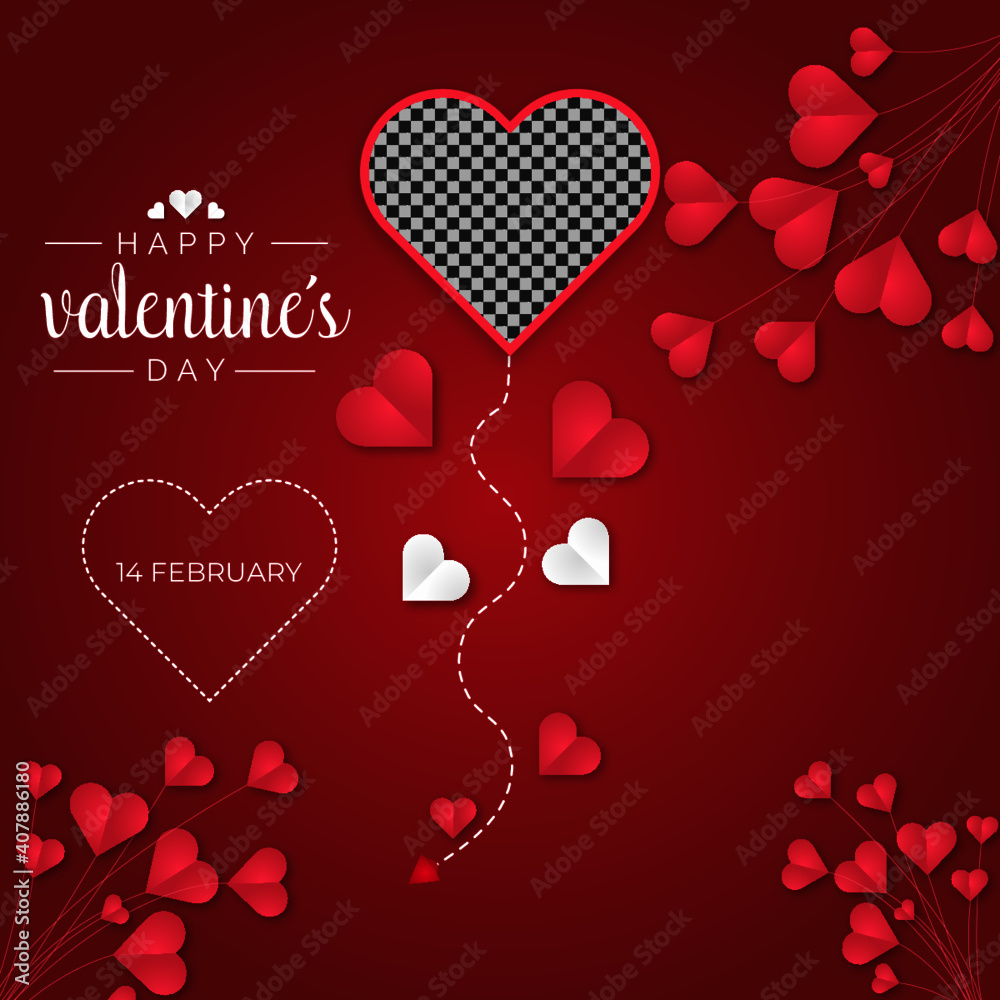 valentines day, love day Happy Valentines Day congratulation banner with colorful 3d heart shapes on a pastel background valentines day, love day Happy Valentines Day congratulation banner with colorful 3d heart shapes on a pastel background