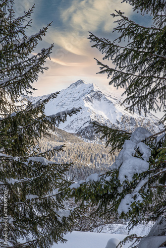 Alps in Switzerland during winter