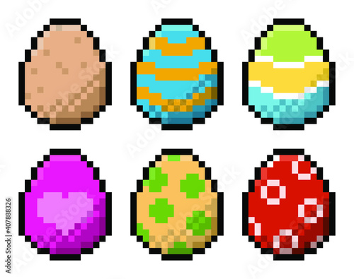 Pixel Easter eggs pack