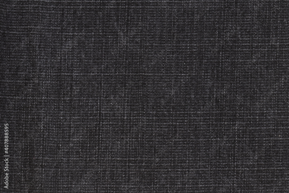 Black fabric texture for clothes.