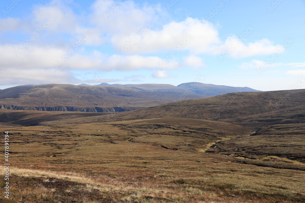 Scotland landscape in the summer