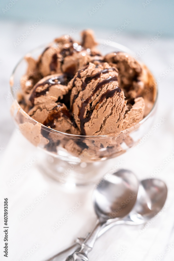 Chocolate ice cream Chocolate ice cream