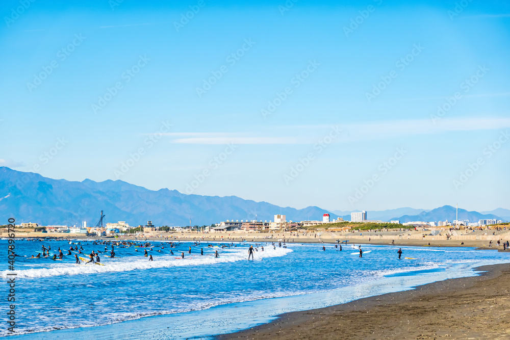 【神奈川県 江ノ島】湘南の海風景