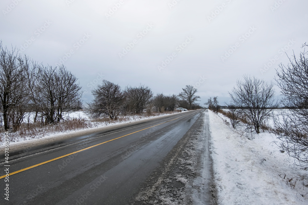 Fototapeta premium A winter scene