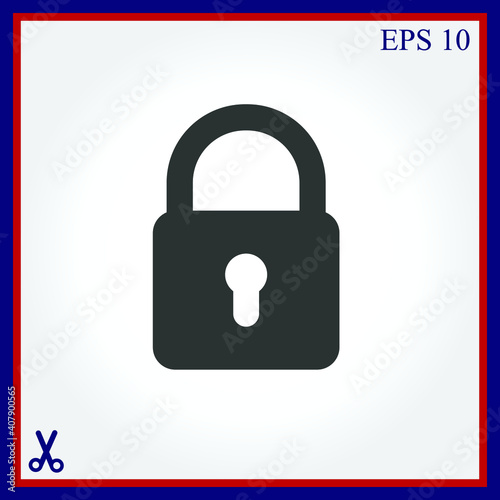 Lock vector icon