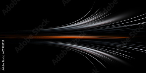 Gray and orange speed abstract technology background