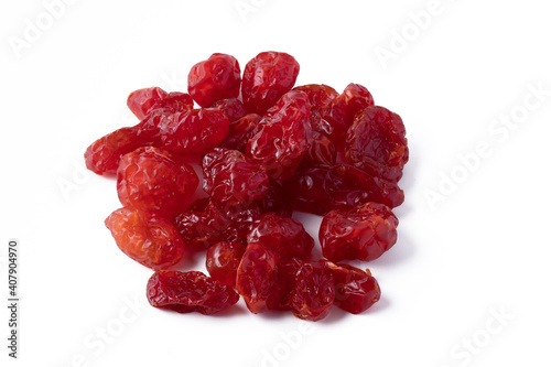 Dried tomatoes on a white background