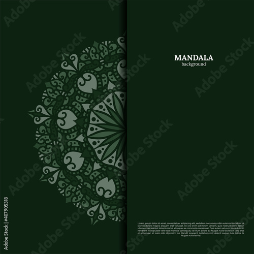 Mandala background. Vintage decorative elements. Hand drawn background. Islam, Arabic, Indian, ottoman motifs.