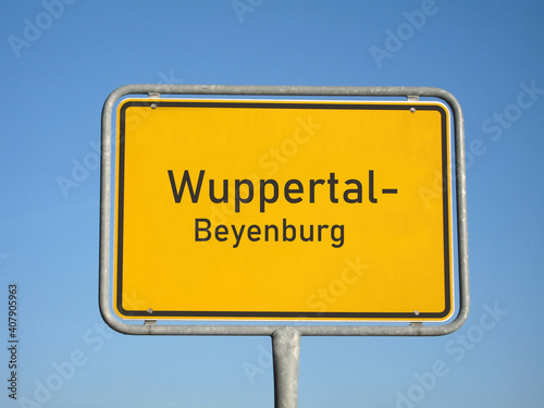 Ortsschild Wuppertal-Beyenburg photo