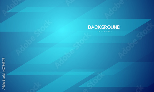 Abstract background vector illustration. Gradient blue with geometric shapes composition.