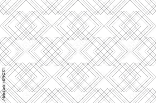 Seamless, abstract background pattern made with repeated rhombus shapes. Modern, simple, urban vector art.