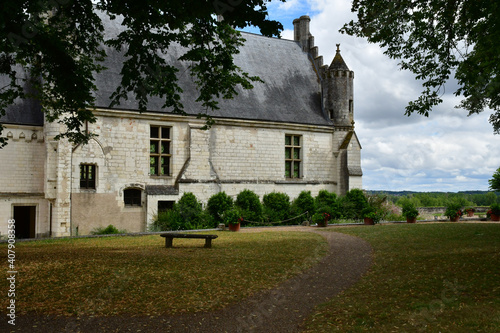 Loches; France - july 15 2020 : castle photo