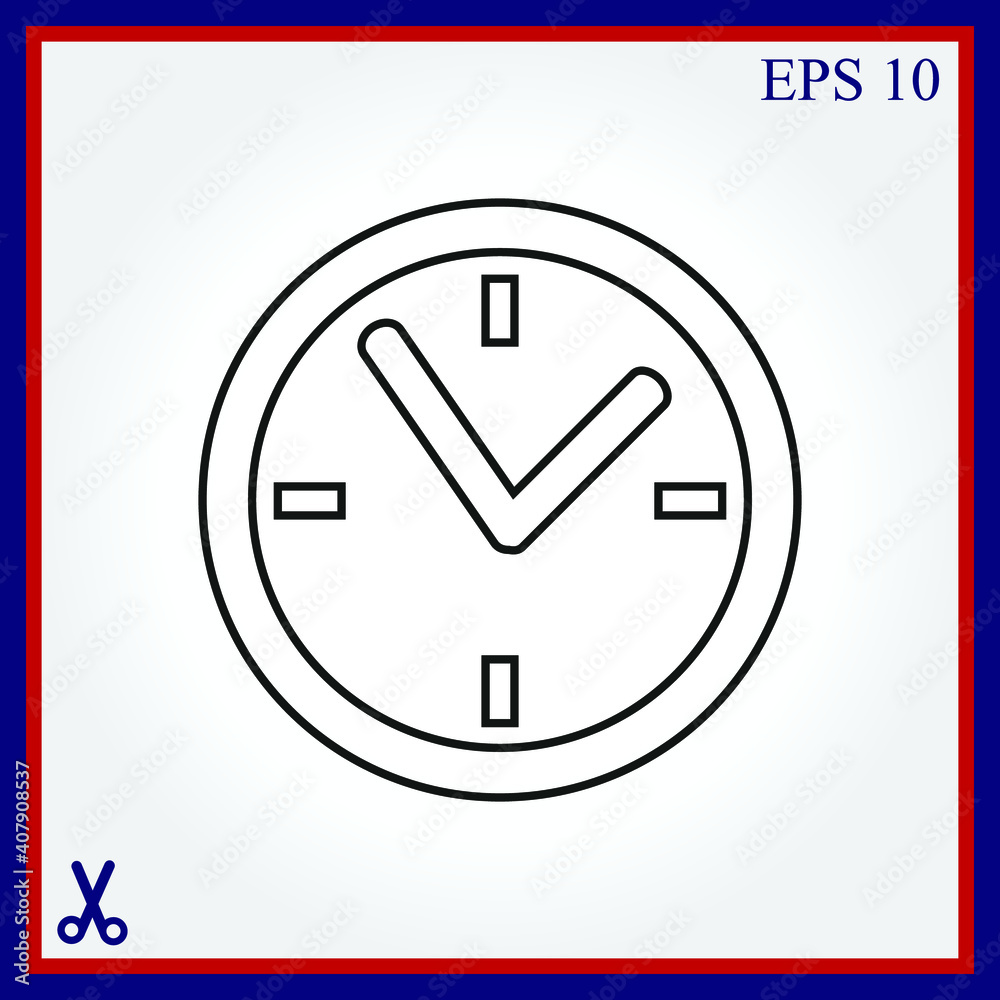 Clock vector icon Clock vector icon