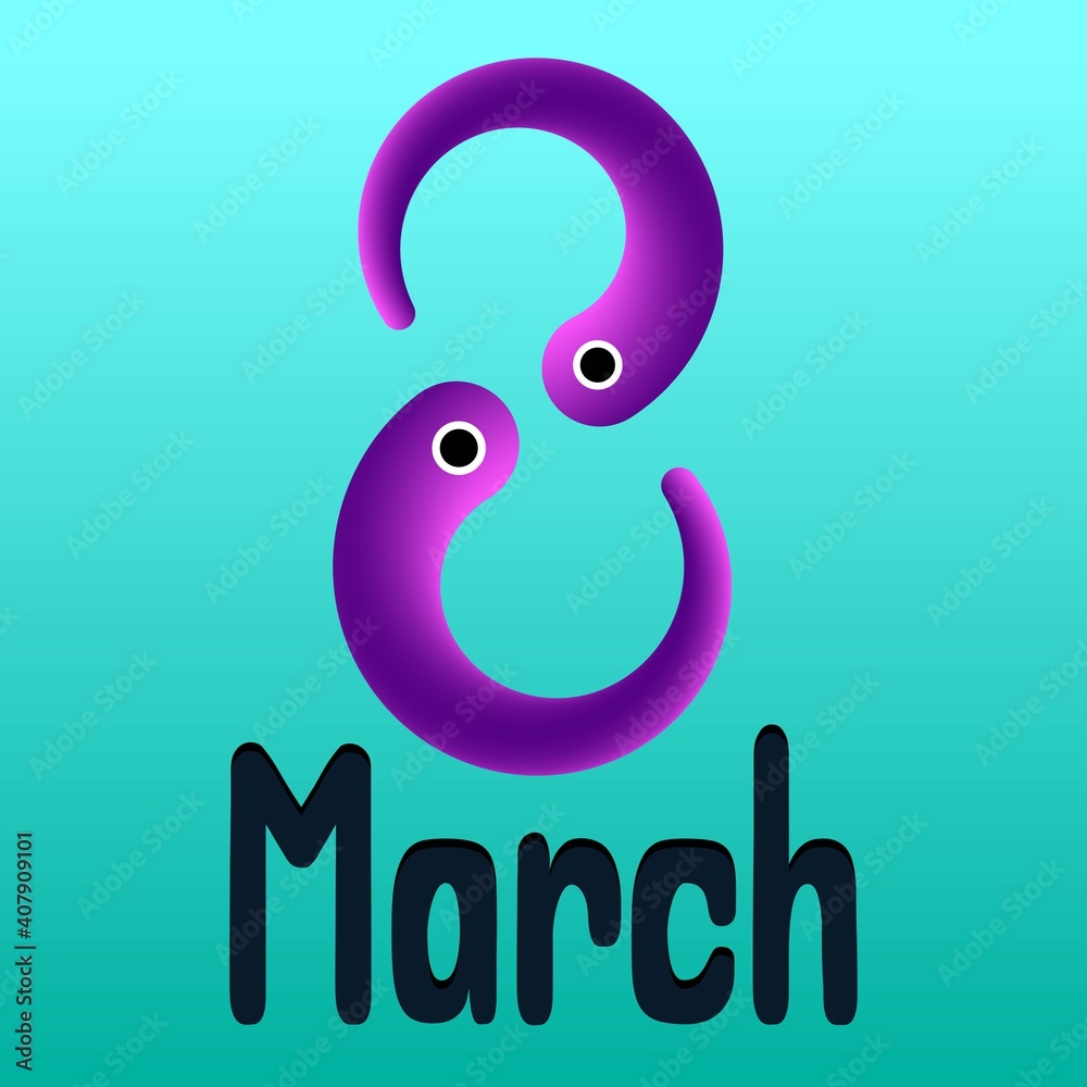 Happy Women's Day design, vector illustration. Happy Women's Day design, vector illustration.