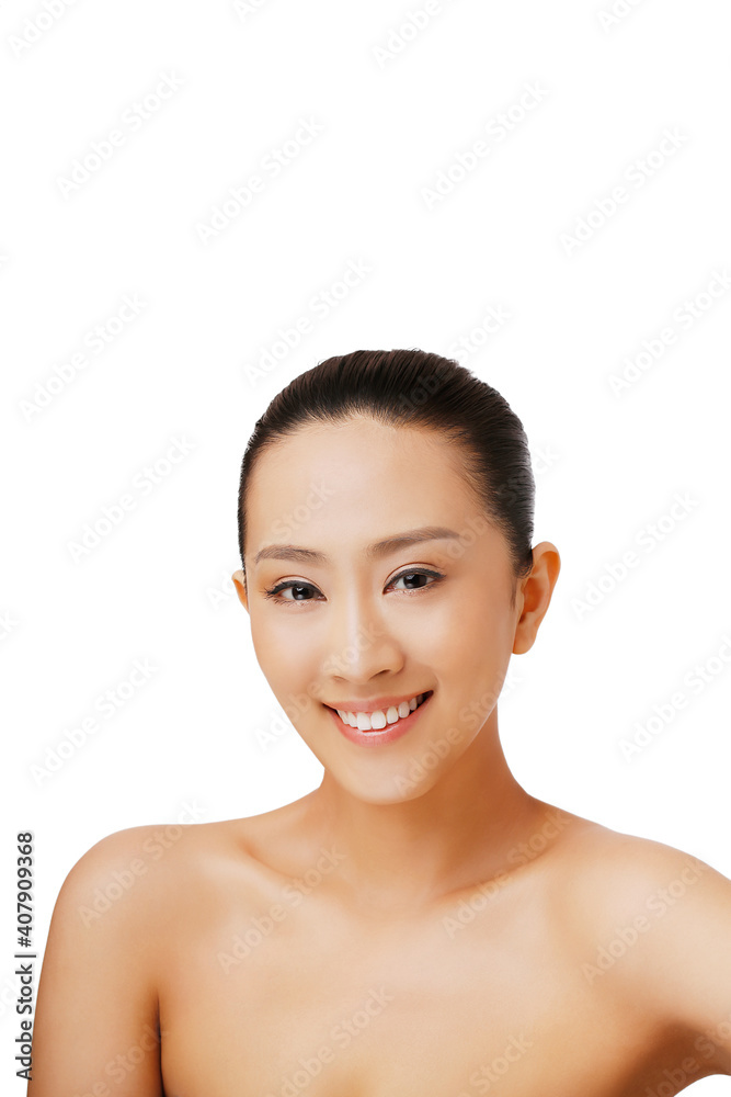 Oriental beauty make-up closeup Oriental beauty make-up closeup
