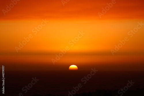 sunset over the sea © Jose