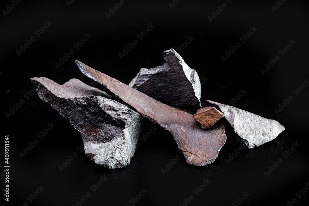 iron ores, rocks from which metallic iron is extracted, is generally