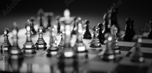 Wallpaper Mural Chess game. Strategic desicion making. Plan and competition Torontodigital.ca