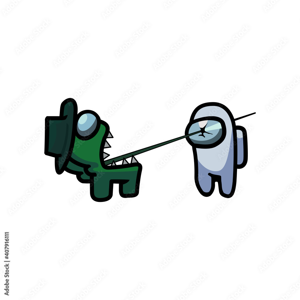 The impostor uses projectile throat saber to kill scene, multiplayer