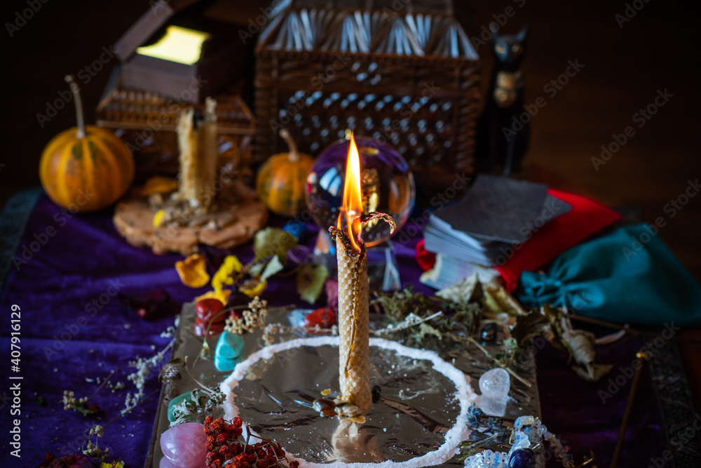 Candle magic, casting and cleansing aura with wax and candle, love spell, old European magic Candle magic, casting and cleansing aura with wax and candle, love spell, old European magic