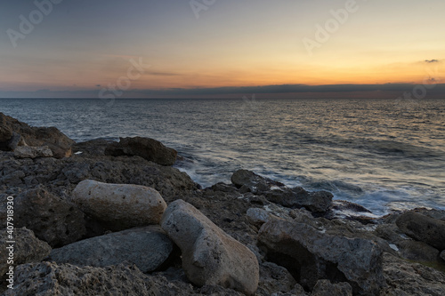 observing the sea at sunset and breathing the air helps you feel good with your body and mind © AndreaK80