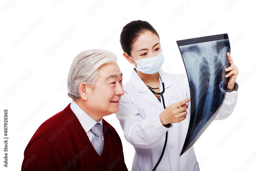 The doctor put the patient to produce X ray film The doctor put the patient to produce X ray film