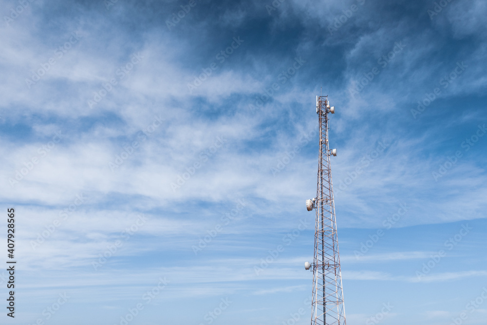 Cellular antenna in front of blue sky Cellular antenna in front of blue sky
