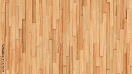 Fototapeta Naklejka Na Ścianę i Meble -  Wooden wall background. Light wood pattern. Modern wood template. Vertical wooden volume planks. 3d illustration.