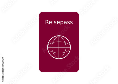 Symbol eines deutschen Reisepasses