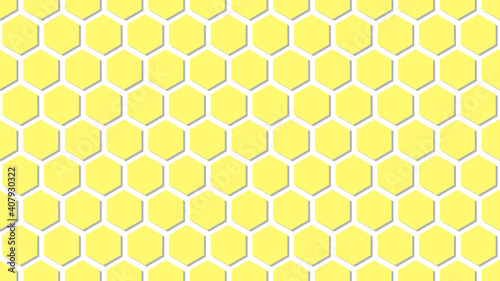 Background of yellow honeycombs. Honeycombs. Vector illustration. Yellow. Background. Honey.3d	