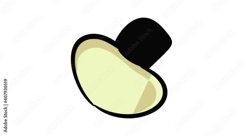 Mushroom icon animation best object on white background Mushroom icon animation best object on white background