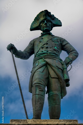 kloster zinna, deutschland - denkmal von friedrich der große