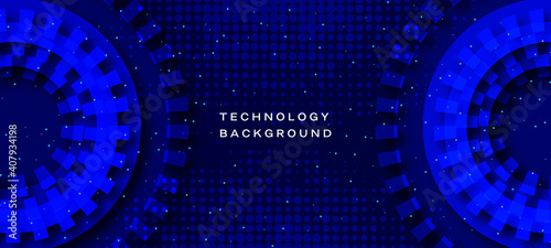 Abstract futuristic technology  background . High-tech digital background .