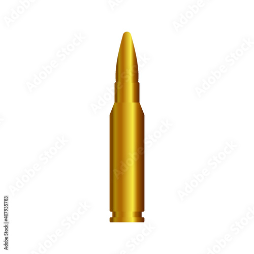 bullet icon. Weapon ammo sign. vector illustration