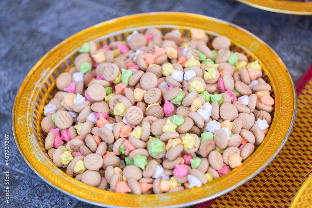 Ancient Thai sweets Thai
dessert. Sweets in Thai wedding ceremony Ancient Thai sweets Thai
dessert. Sweets in Thai wedding ceremony