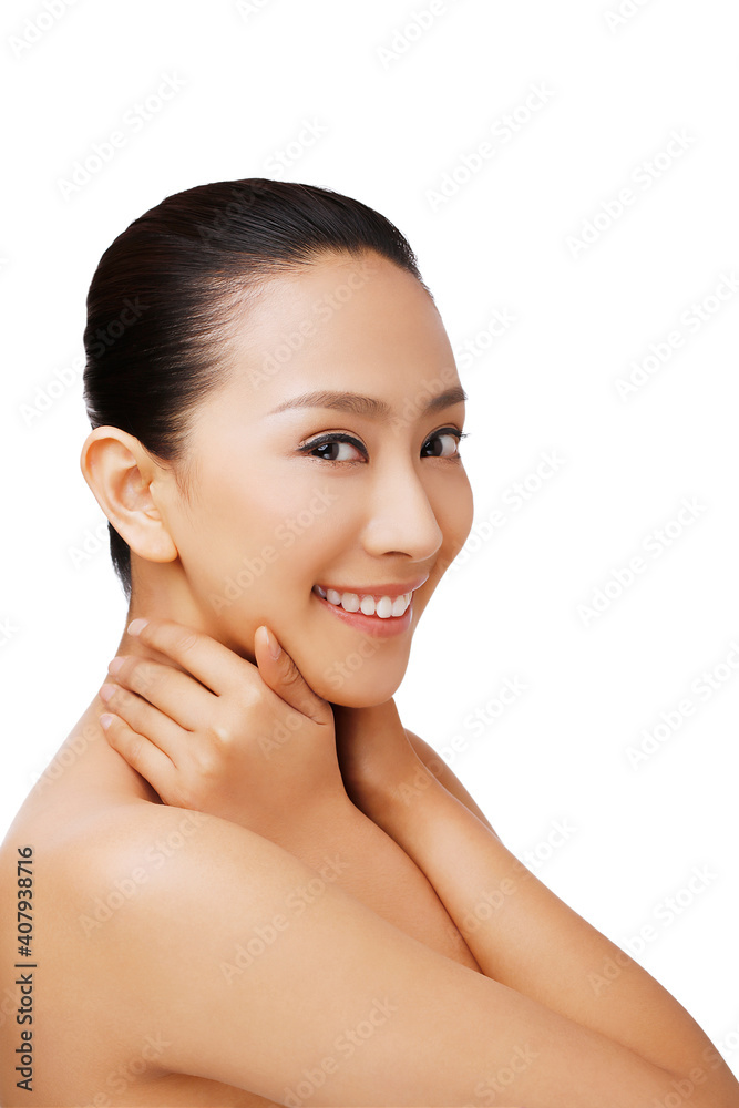 Oriental beauty make-up closeup Oriental beauty make-up closeup