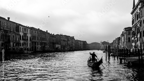 Gondolas on Venetian Canal © Luana