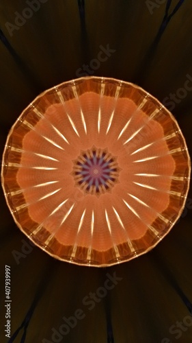 Abstract brown kaleidoscope background