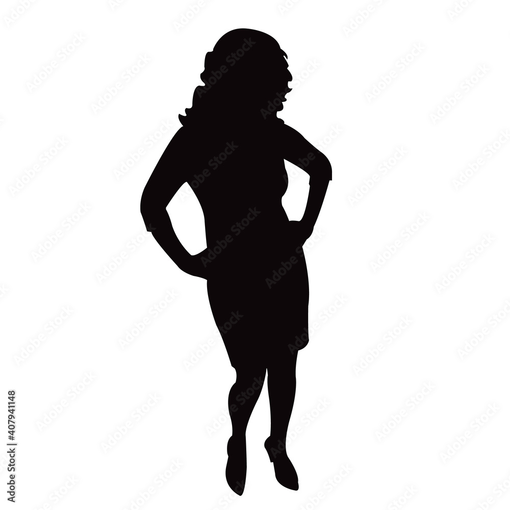 a woman body silhouette vector a woman body silhouette vector