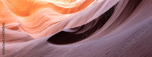 Antelope Canyon, Arizona - abstract background with details in sandstone.
