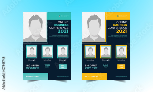 business conference flyer, conference, Conference Flyer,Online Business Conference Flyer, 	business, conference,