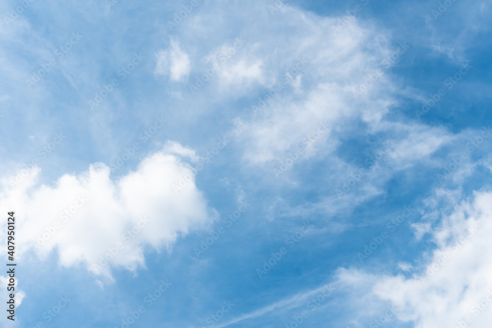 Blue sky background with clouds