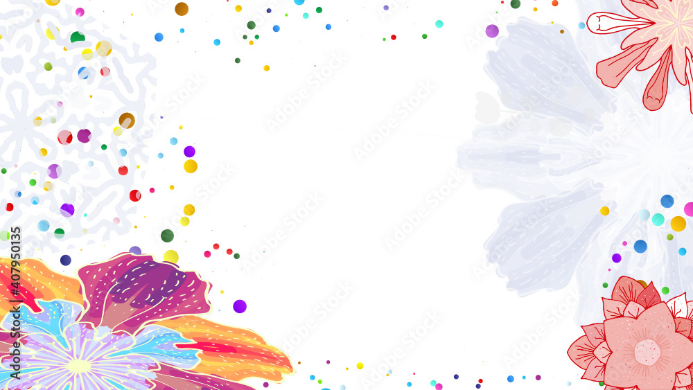 Fototapeta premium floral card stock vector background