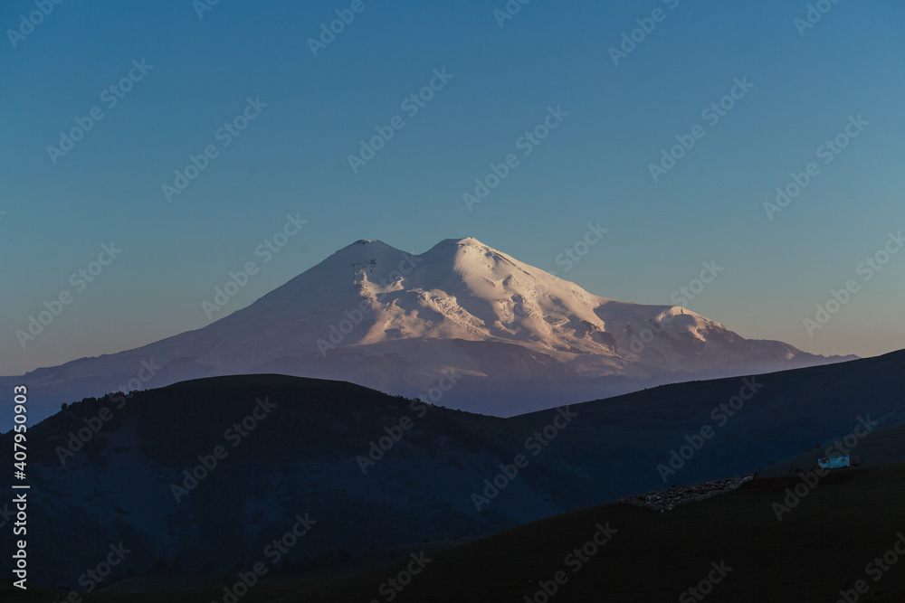 
Elbrus at sunset